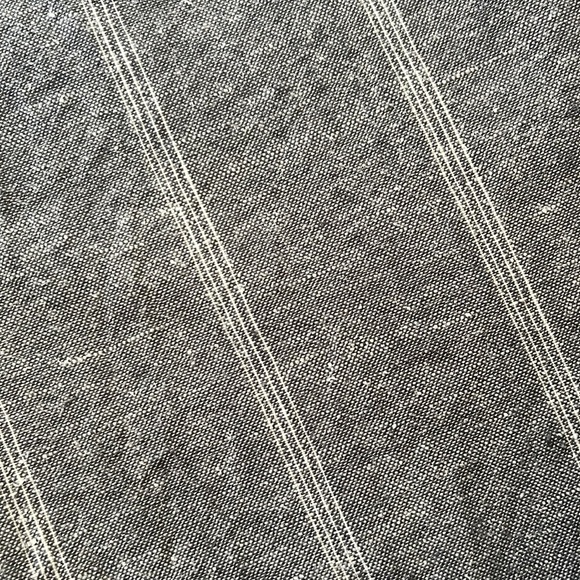 Eileen Fisher Hemp-Cotton Natural Fiber Short Sleeve Grey Stripe Dress Lagenlook - Picture 12 of 12